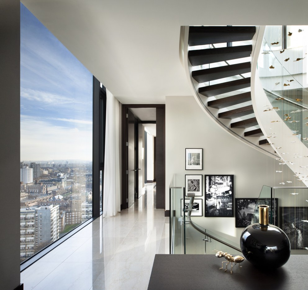 Corniche Penthouse C | Staircase | Interior Designers